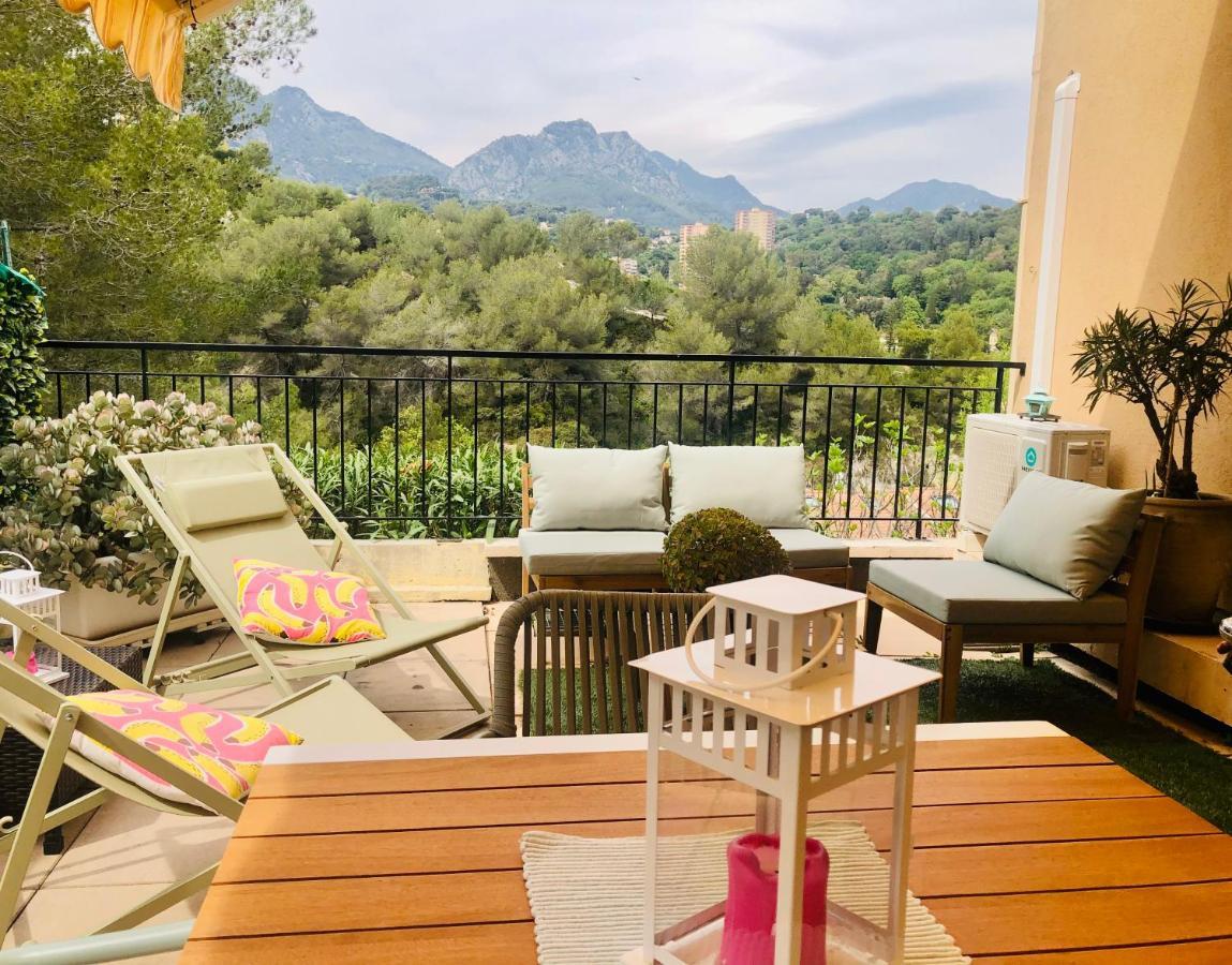 Mon Appart Avec Terrasse Et Piscine Roquebrune-Cap-Martin Exterior foto