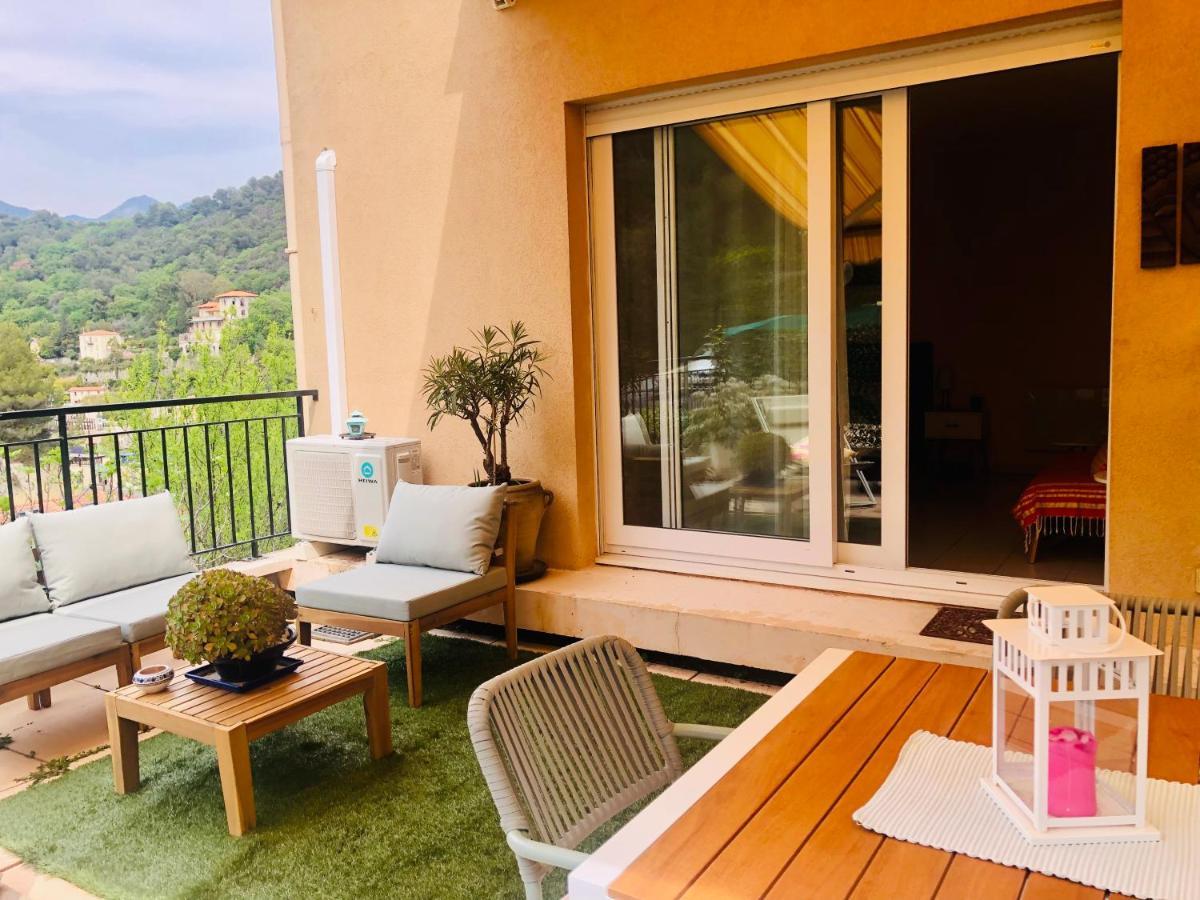 Mon Appart Avec Terrasse Et Piscine Roquebrune-Cap-Martin Exterior foto
