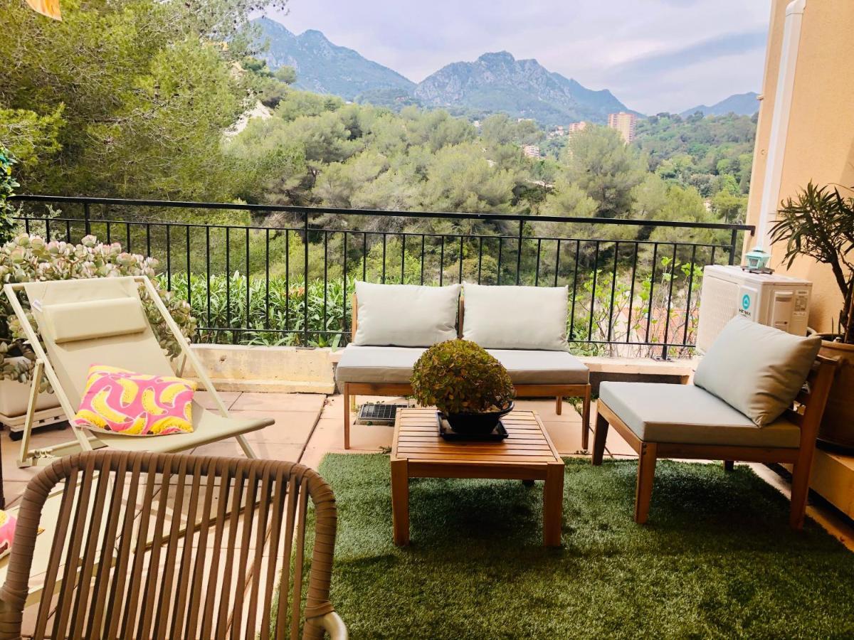 Mon Appart Avec Terrasse Et Piscine Roquebrune-Cap-Martin Exterior foto